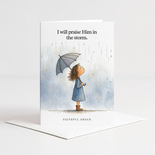 Praise Him in the storm.