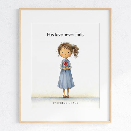 His love never fails.