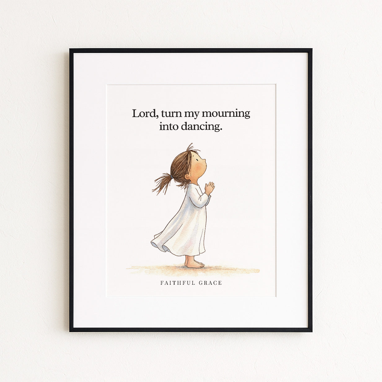 Turn my mourning into dancing.