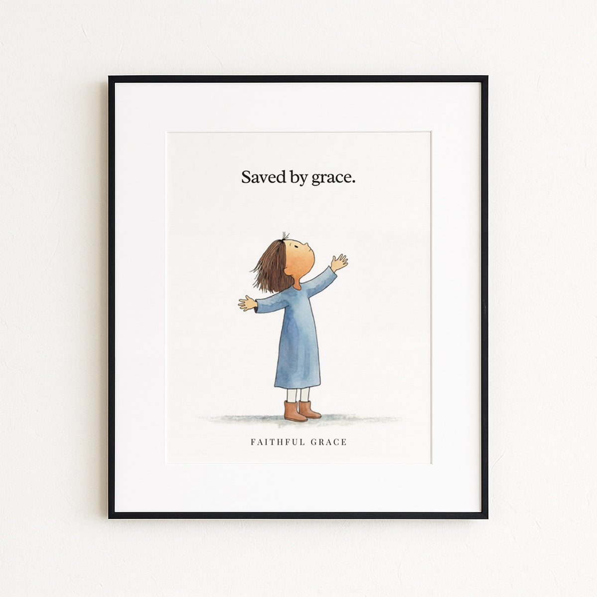 Saved by grace. print