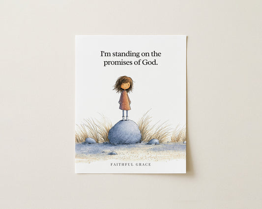 Standing on the promises of God.