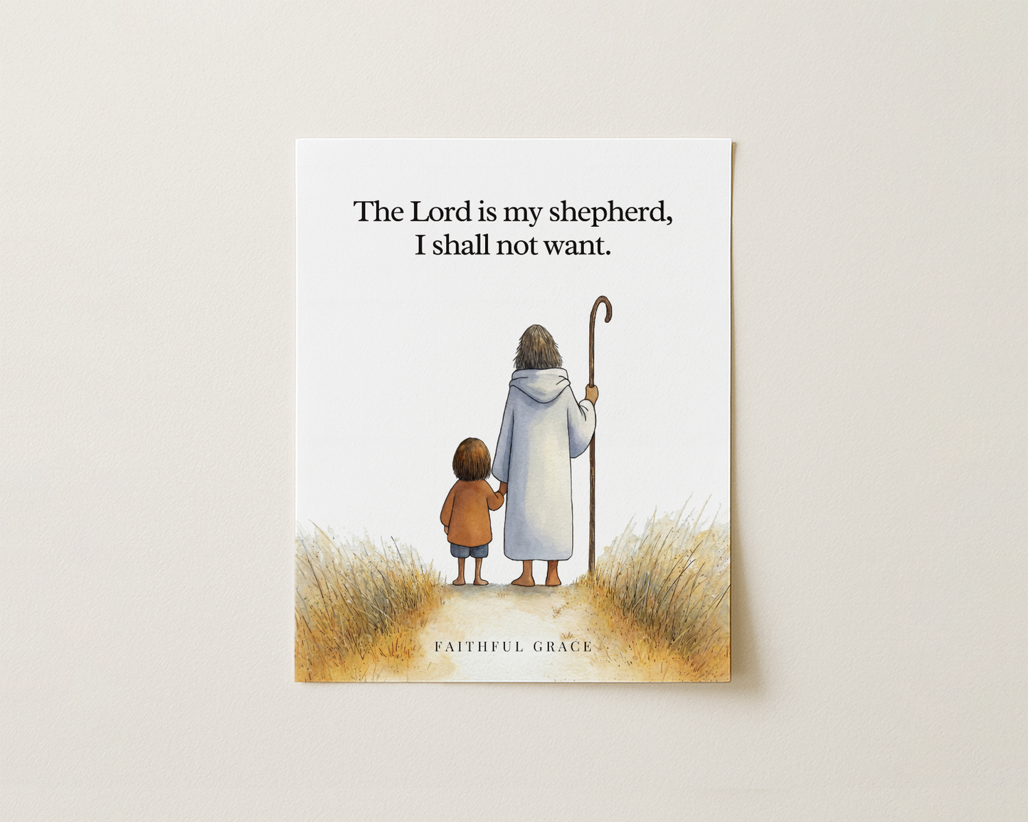 The Lord is my shepherd.