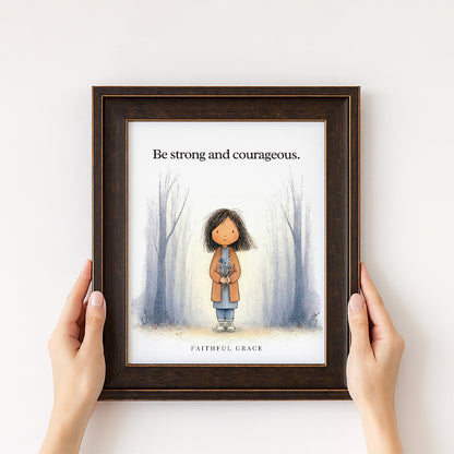 Strong and courageous.