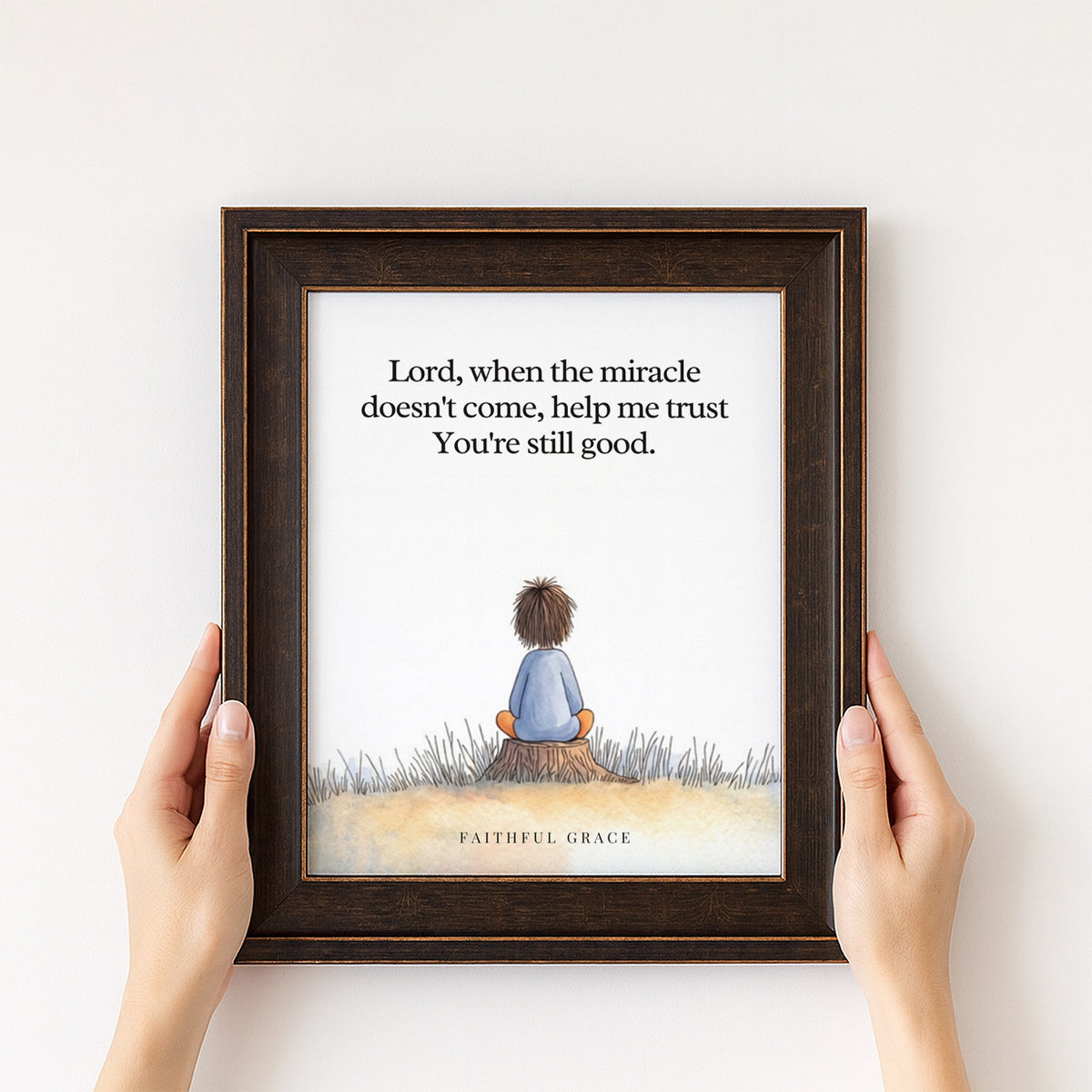 When the miracle doesn't come. print