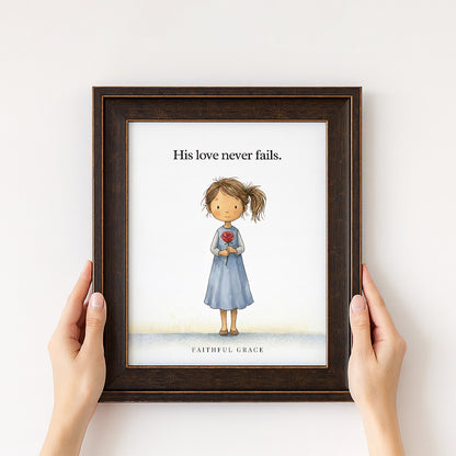 His love never fails.