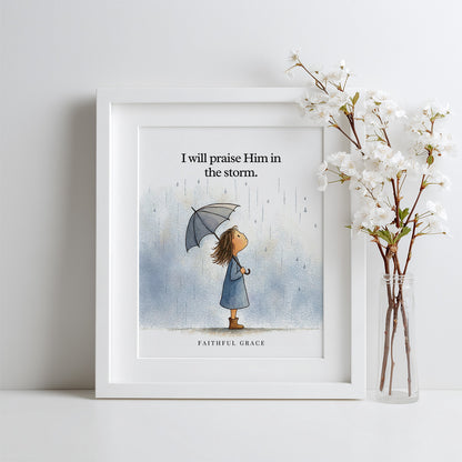Praise Him in the storm.