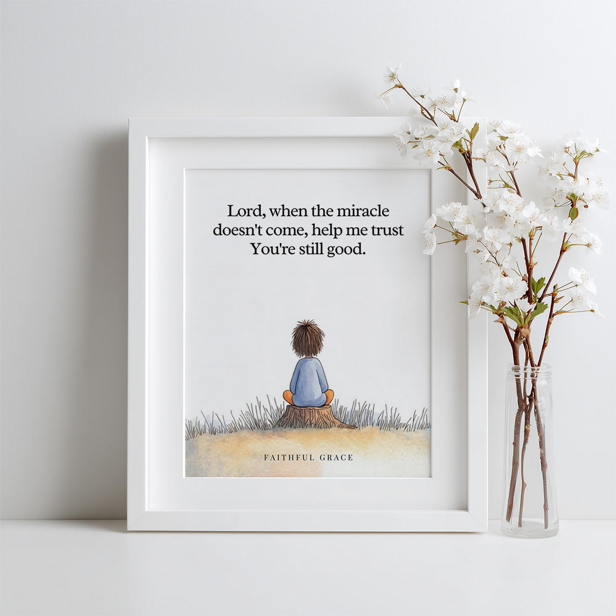 When the miracle doesn't come. print