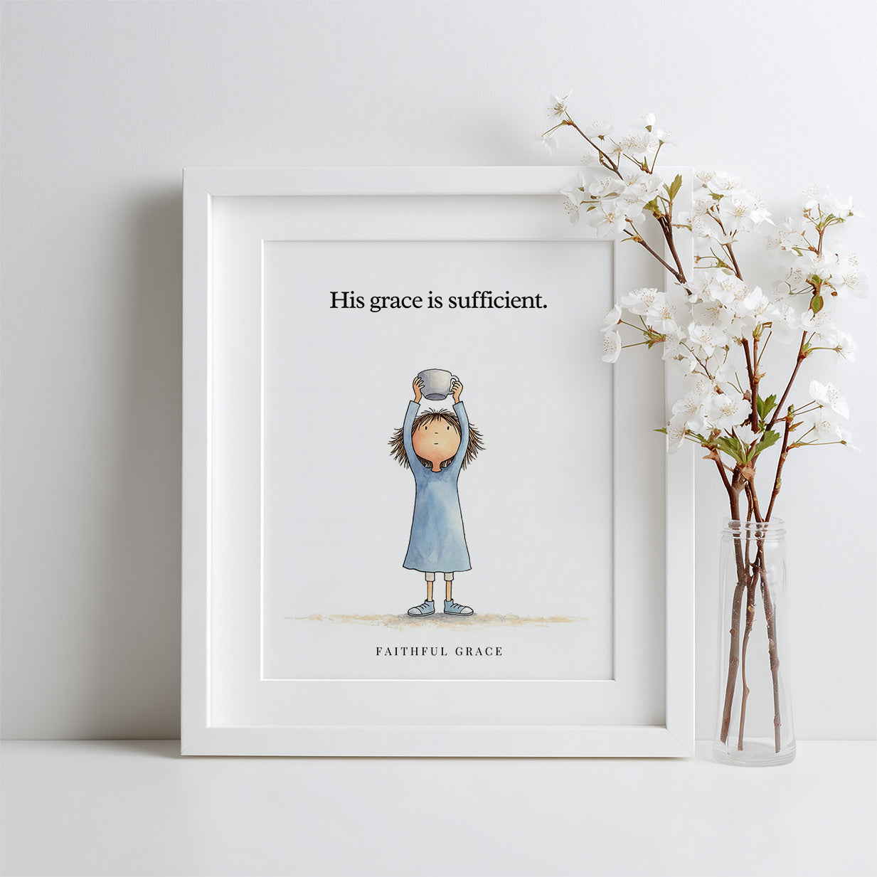 His grace is sufficient.