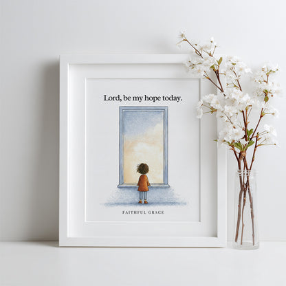 Be my hope today.