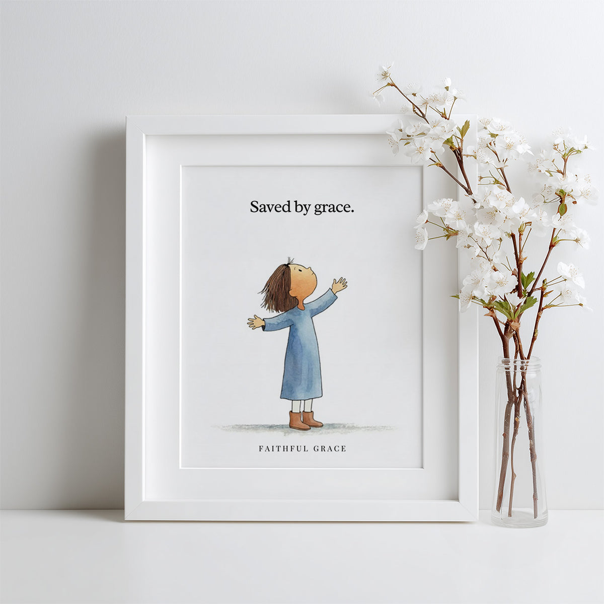 Saved by grace. print