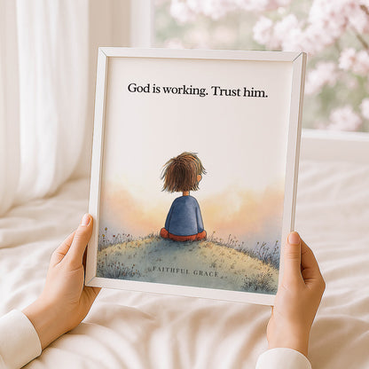 God is working. Trust him.