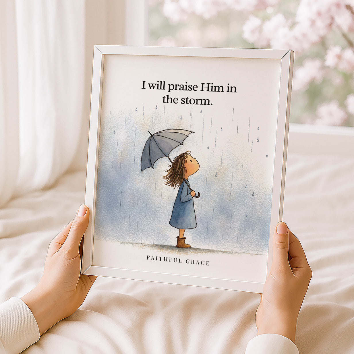 Praise Him in the storm.
