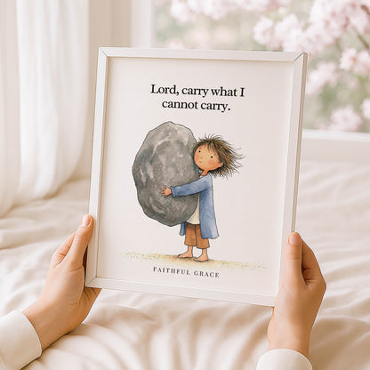 Carry what I cannot carry.