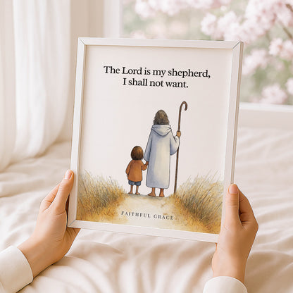 The Lord is my shepherd.