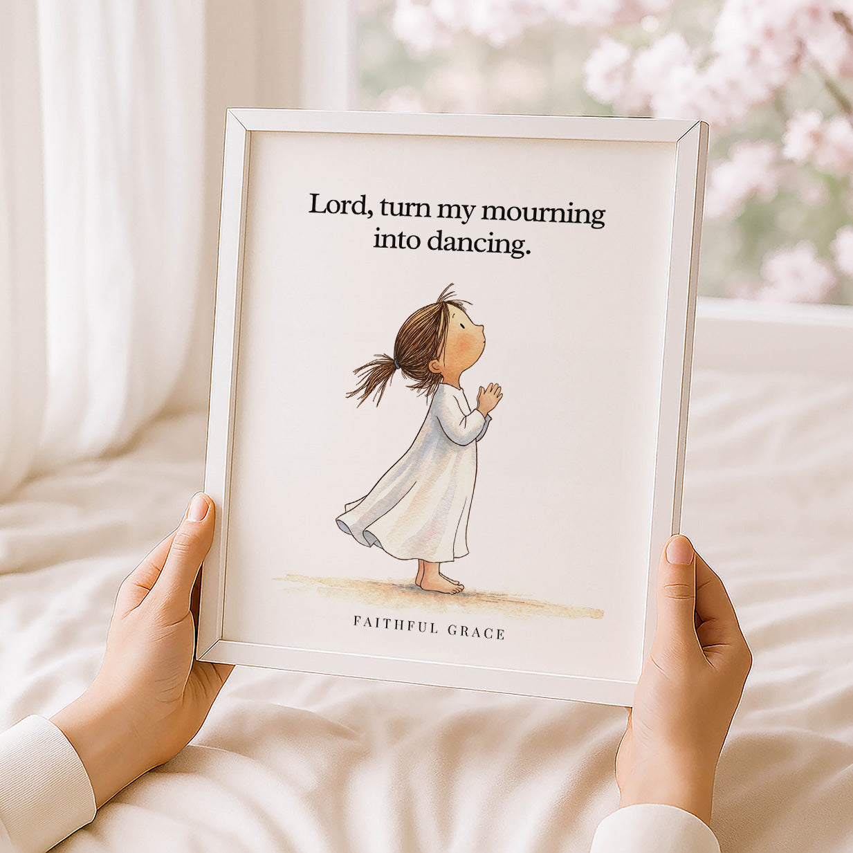 Turn my mourning into dancing.