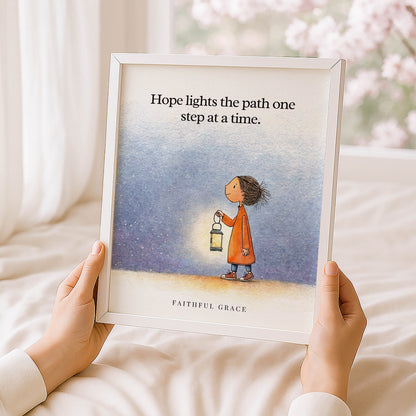 Hope lights the path.
