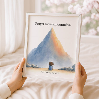 Prayer moves mountains.