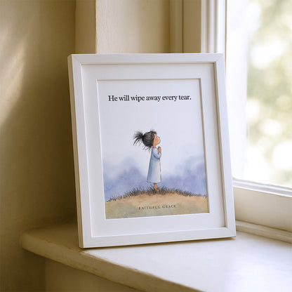 He will wipe away every tear.