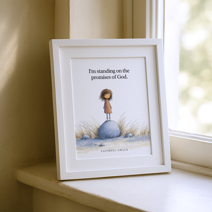 Standing on the promises of God.