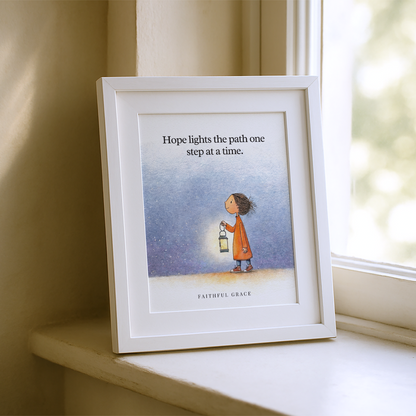 Hope lights the path.