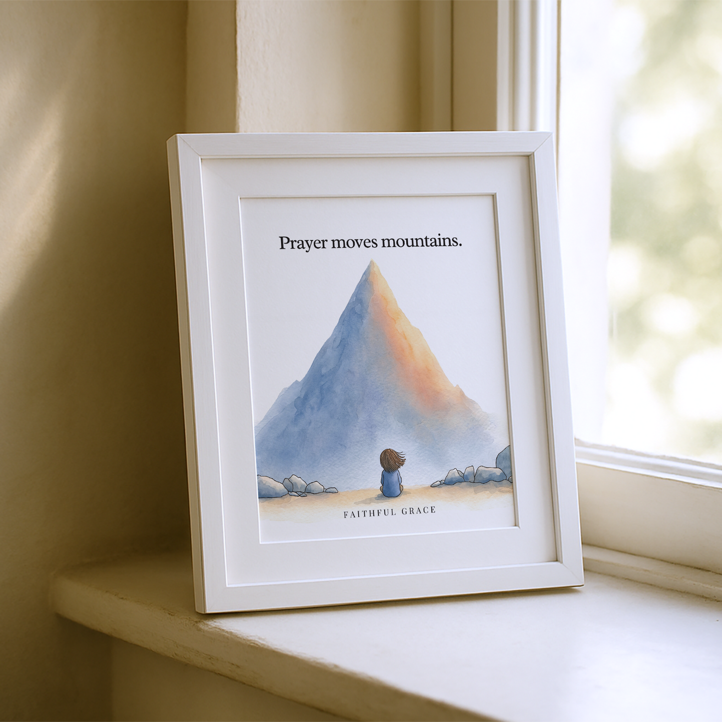 Prayer moves mountains.