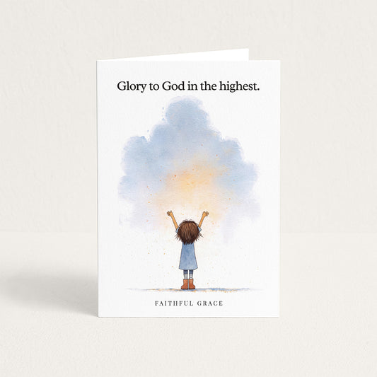 Glory to God in the highest.