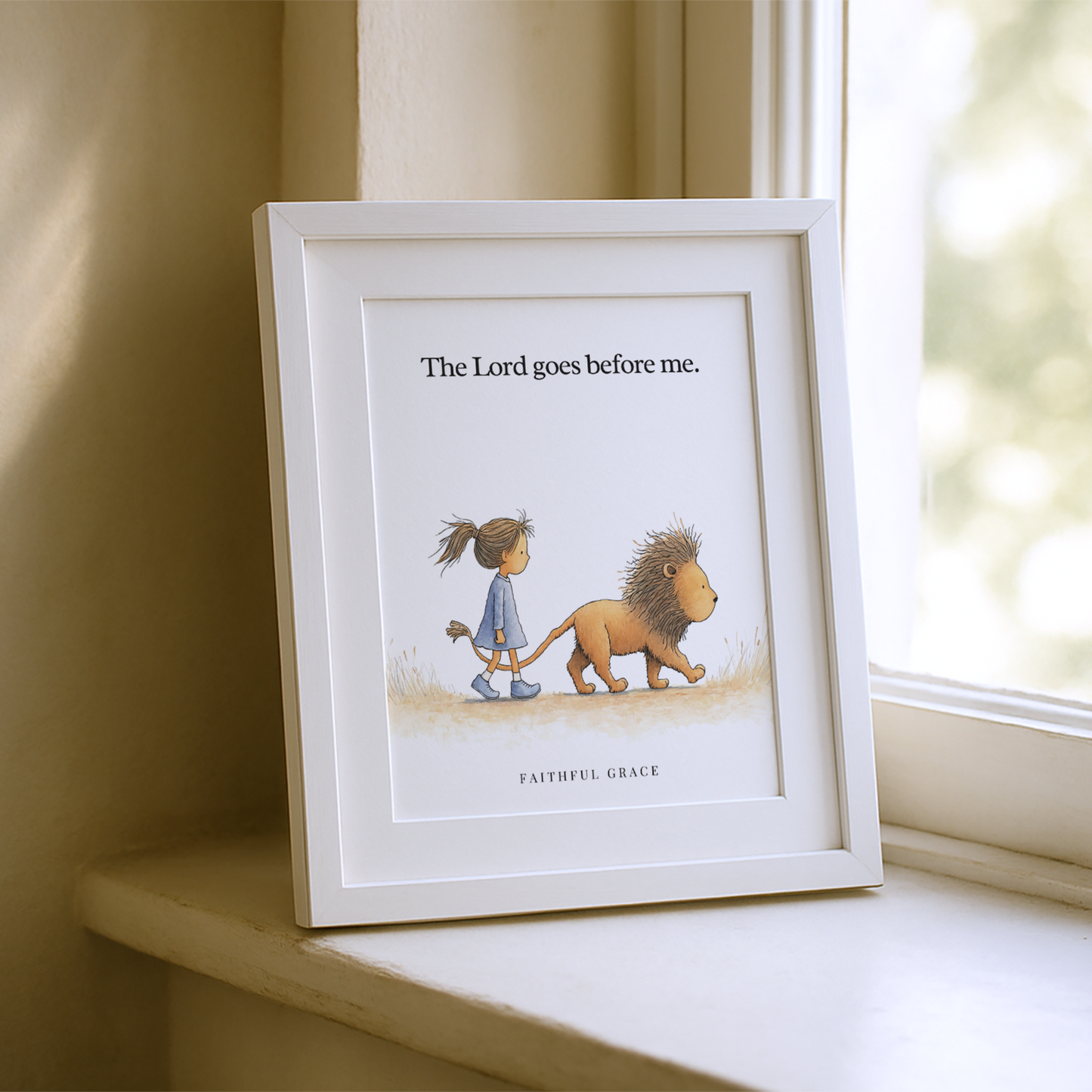 The Lord goes before me.