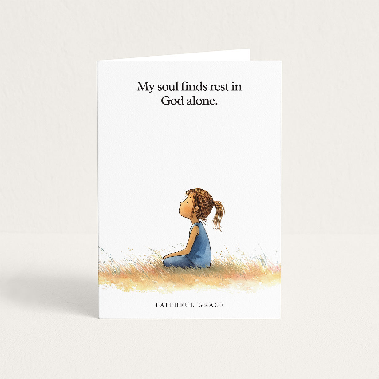 My soul finds rest in God alone.