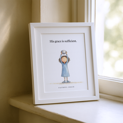 His grace is sufficient.