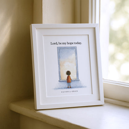 Be my hope today.