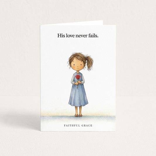 His love never fails.