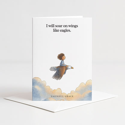 Wings like eagles.