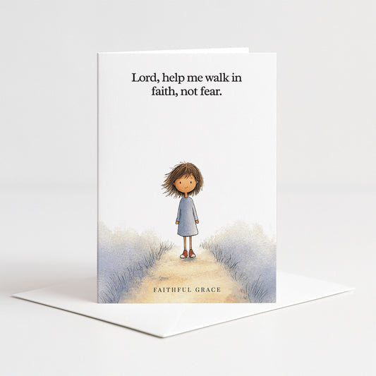 Help me walk in faith, not fear.