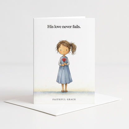 His love never fails.