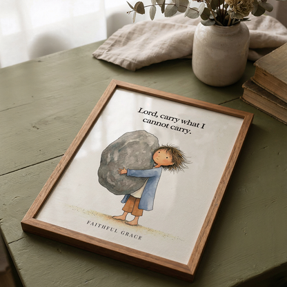 Carry what I cannot carry.