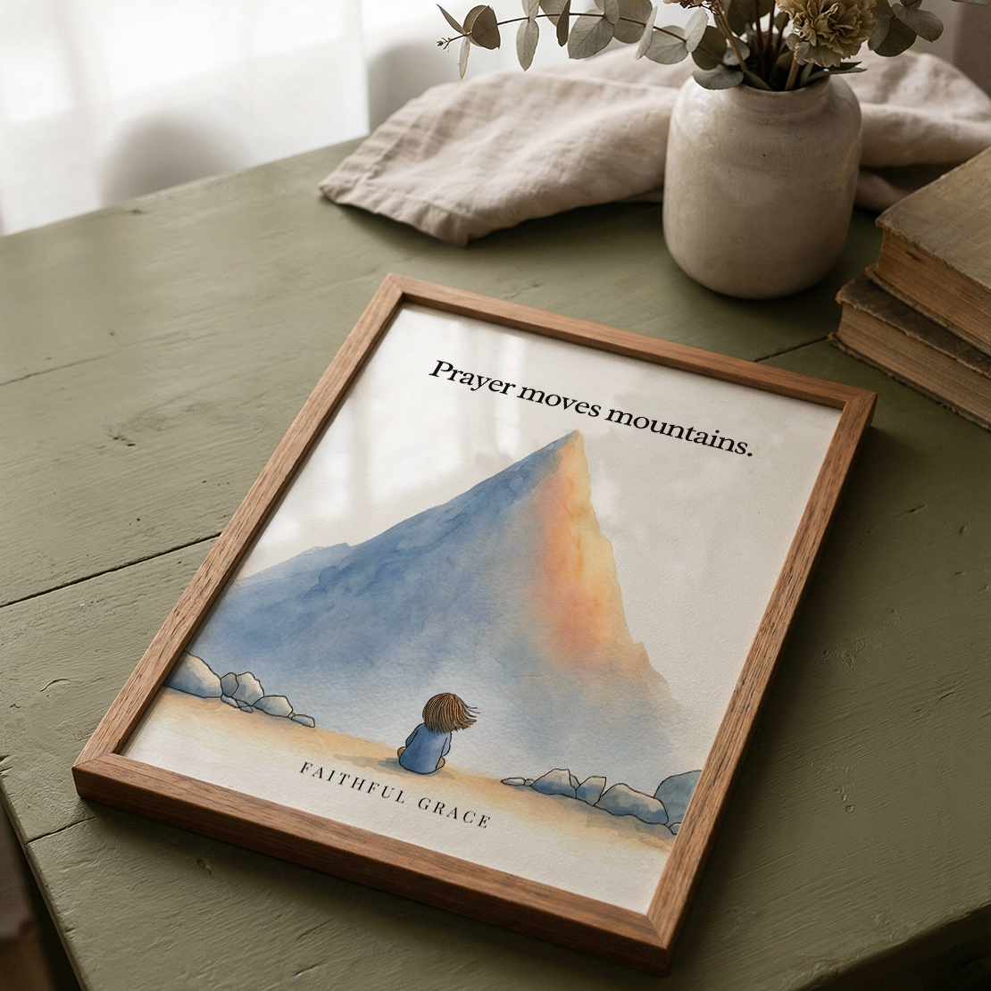 Prayer moves mountains.