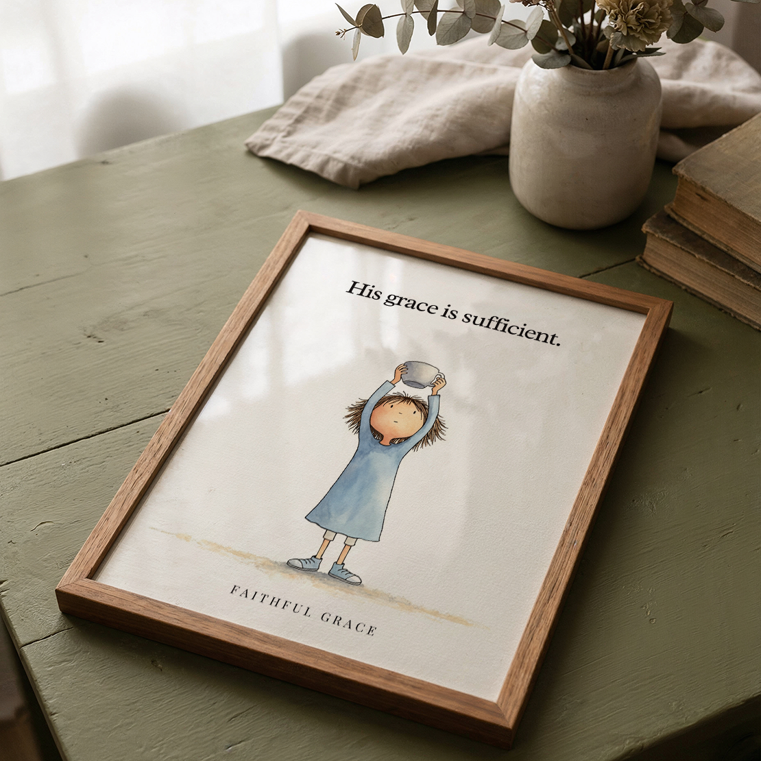 His grace is sufficient.