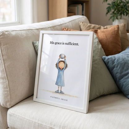 His grace is sufficient.