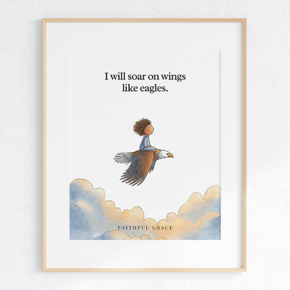 Wings like eagles.