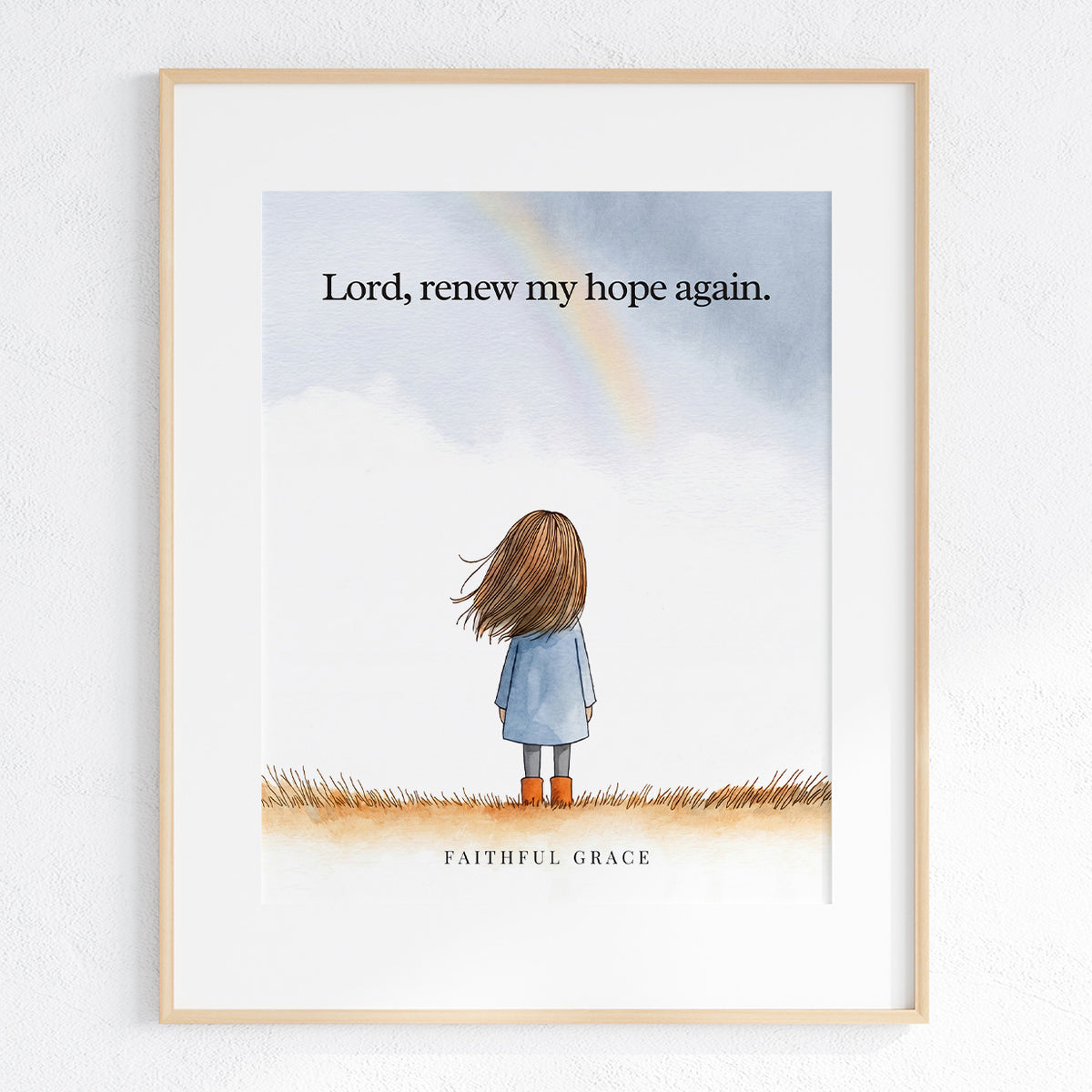 Renew my hope again.