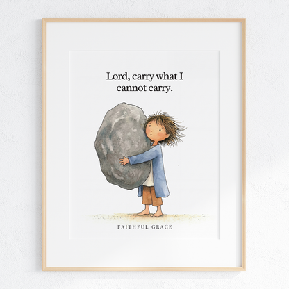 Carry what I cannot carry.
