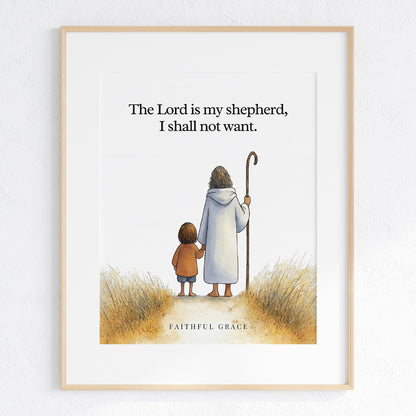 The Lord is my shepherd.