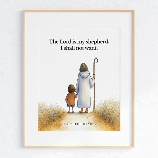The Lord is my shepherd.