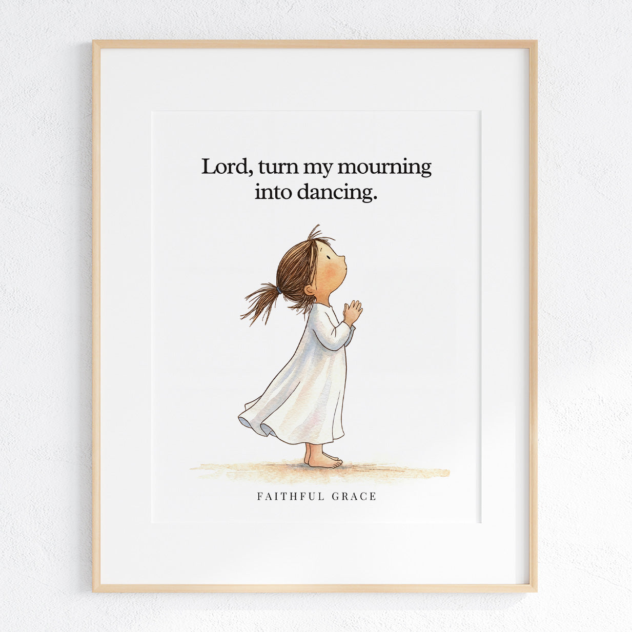 Turn my mourning into dancing.