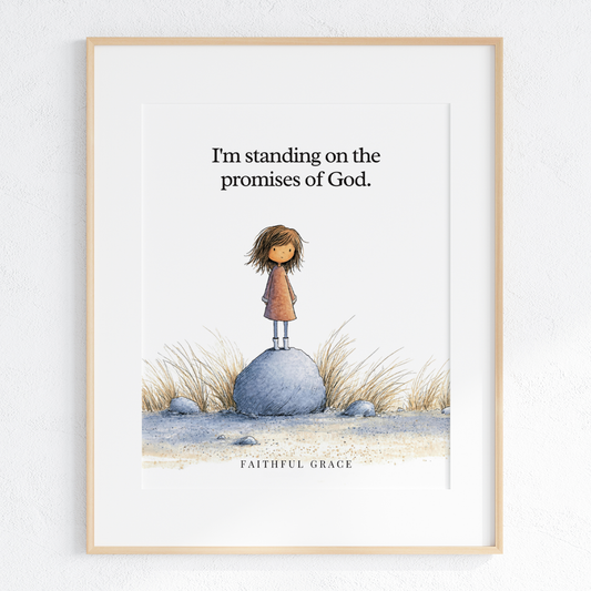Standing on the promises of God.