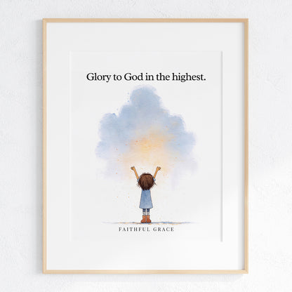 Glory to God in the highest.