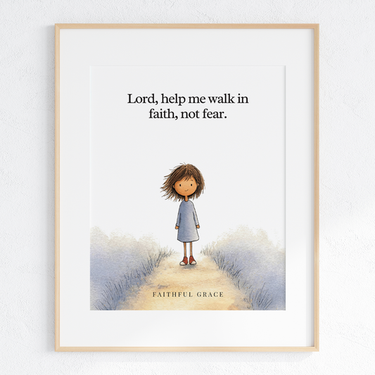 Help me walk in faith, not fear.