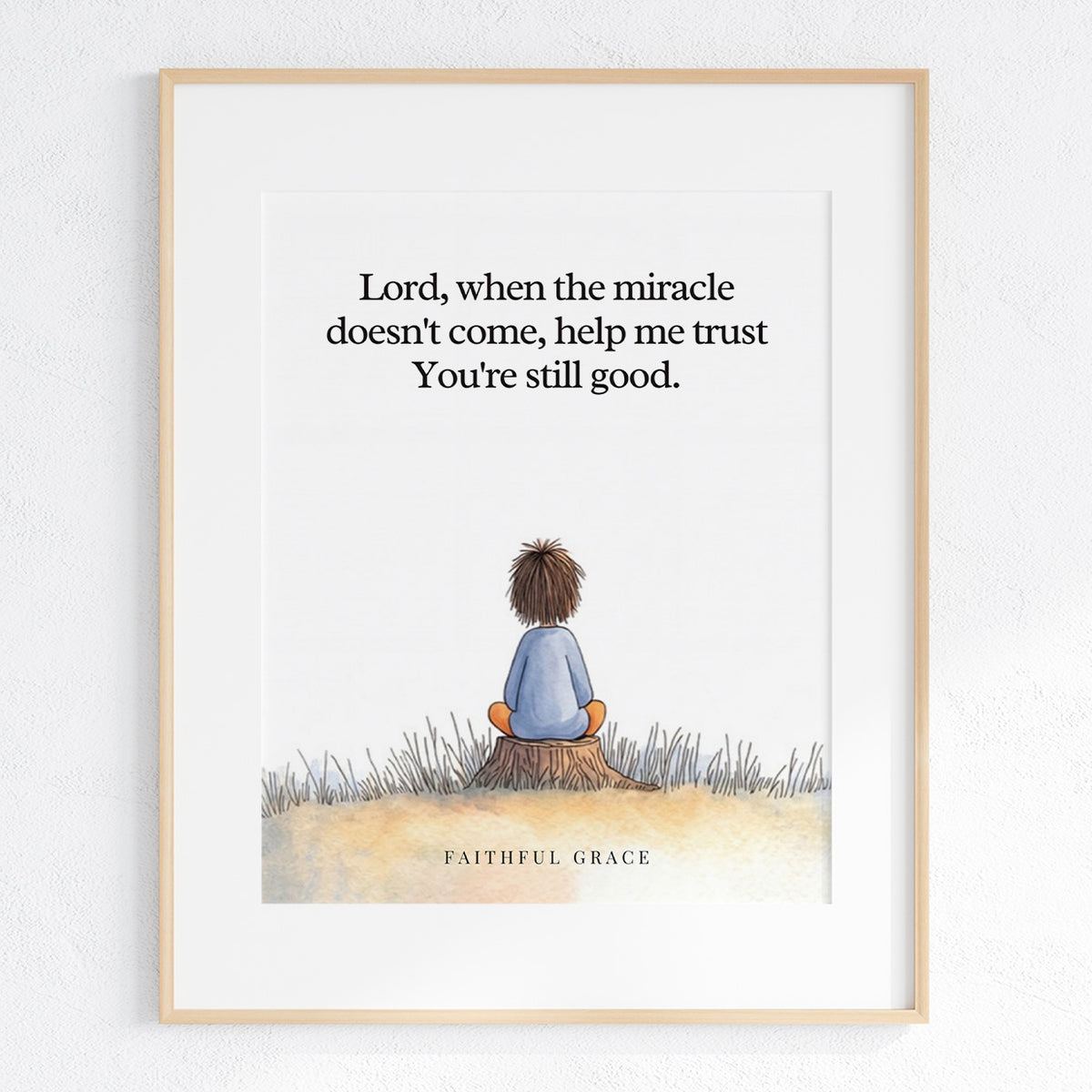 When the miracle doesn't come. print