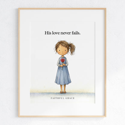 His love never fails.