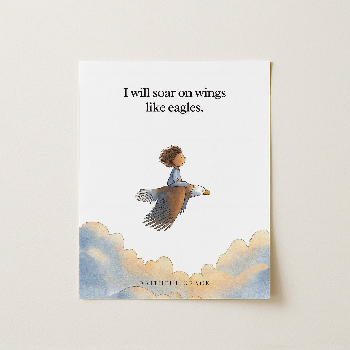 Wings like eagles.